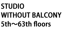 studio whthout balcony